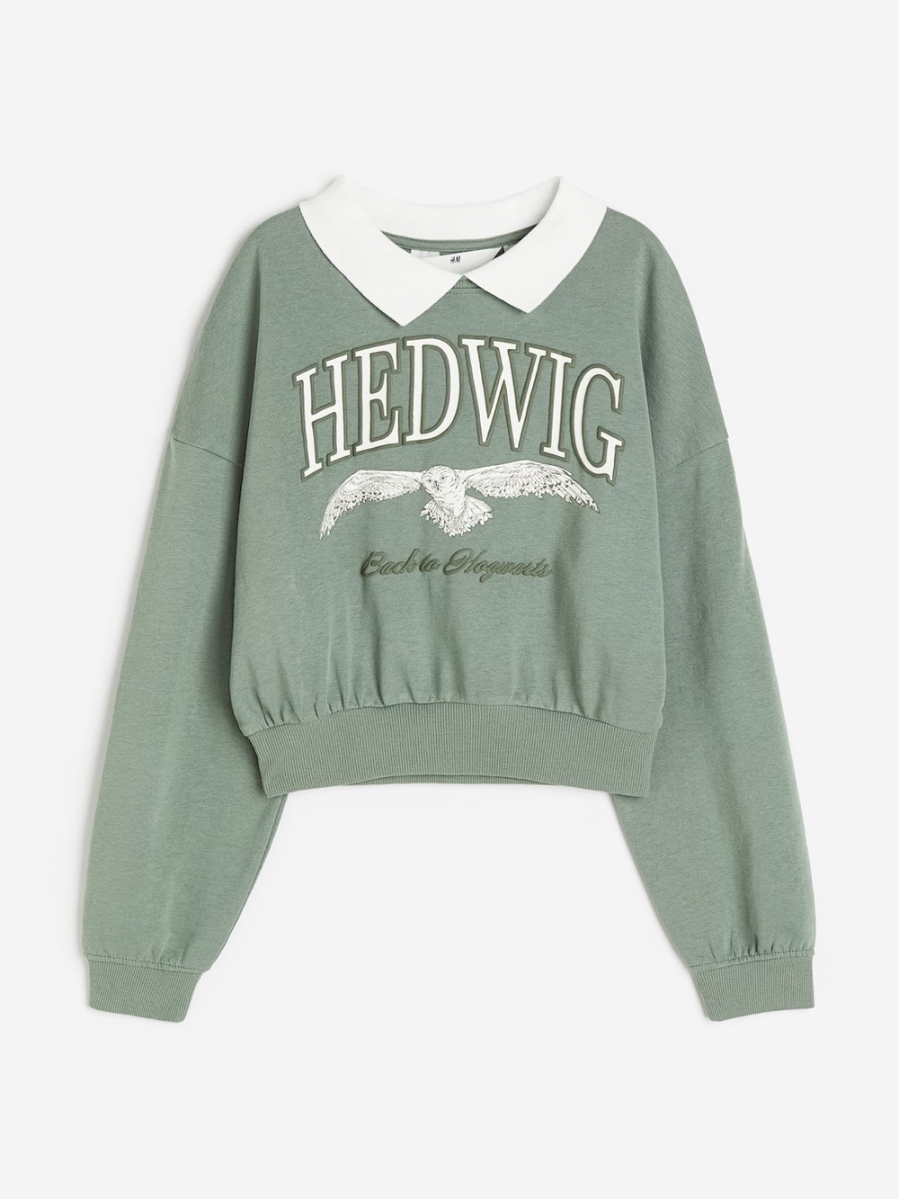 Harry Potter x H&M Hedwig Collared Long Sleeve Top Girls Size 12-14